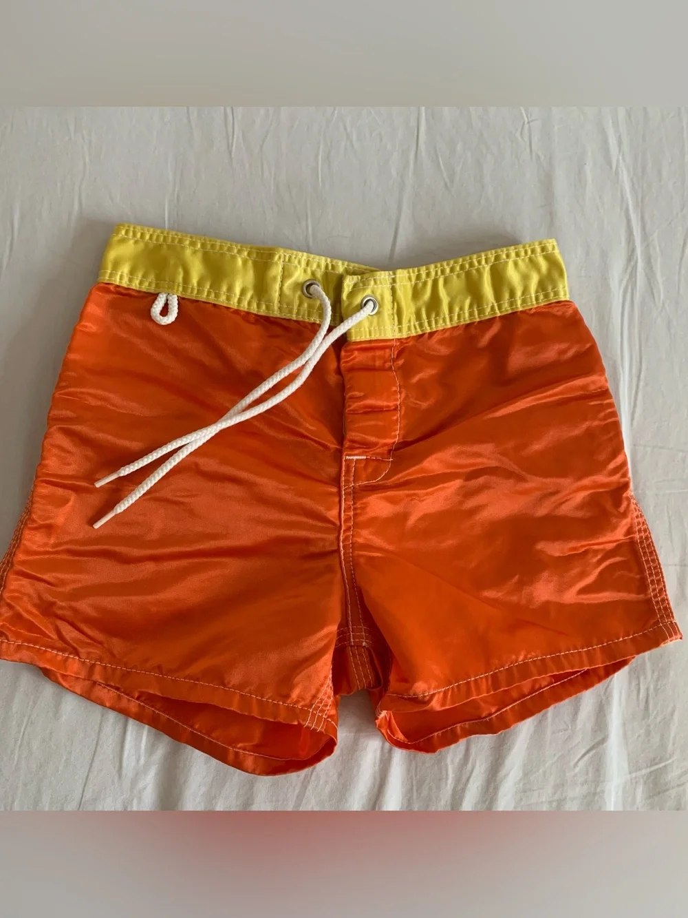Vintage 70s/80s Kids Sundek Rainbow Board shorts 6/7T